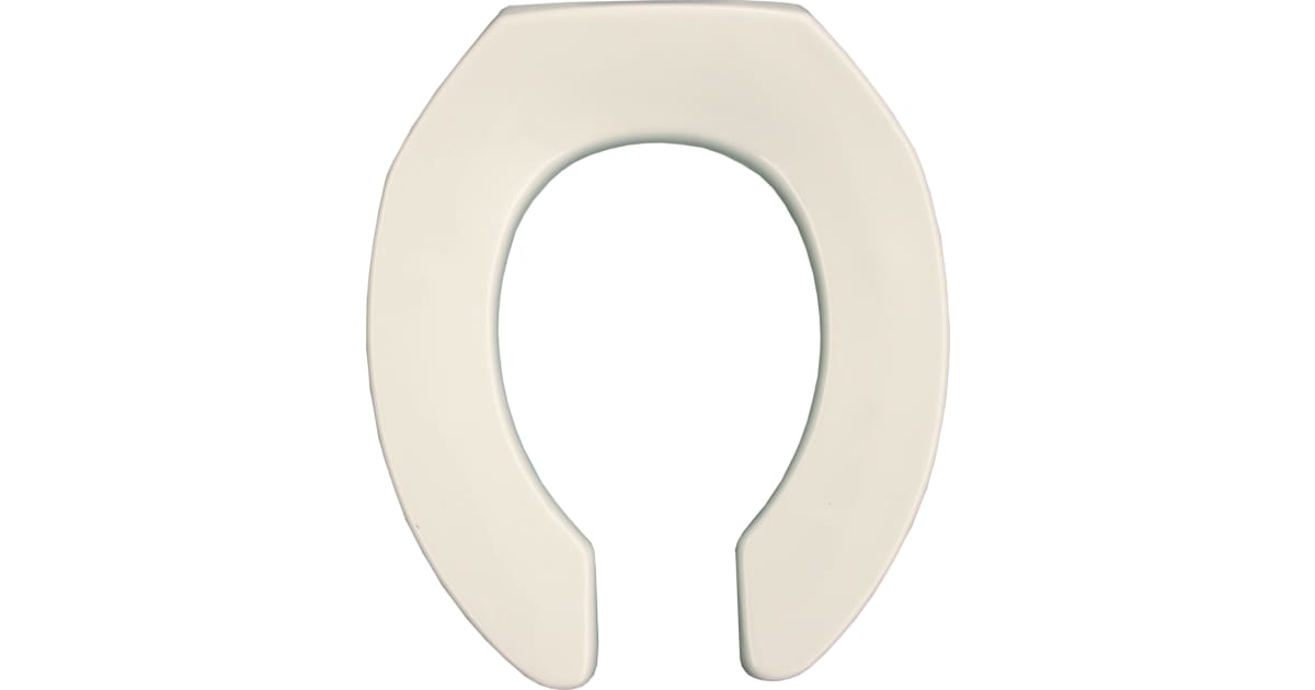 Bemis Round Open Front Toilet Seat Less Cover With