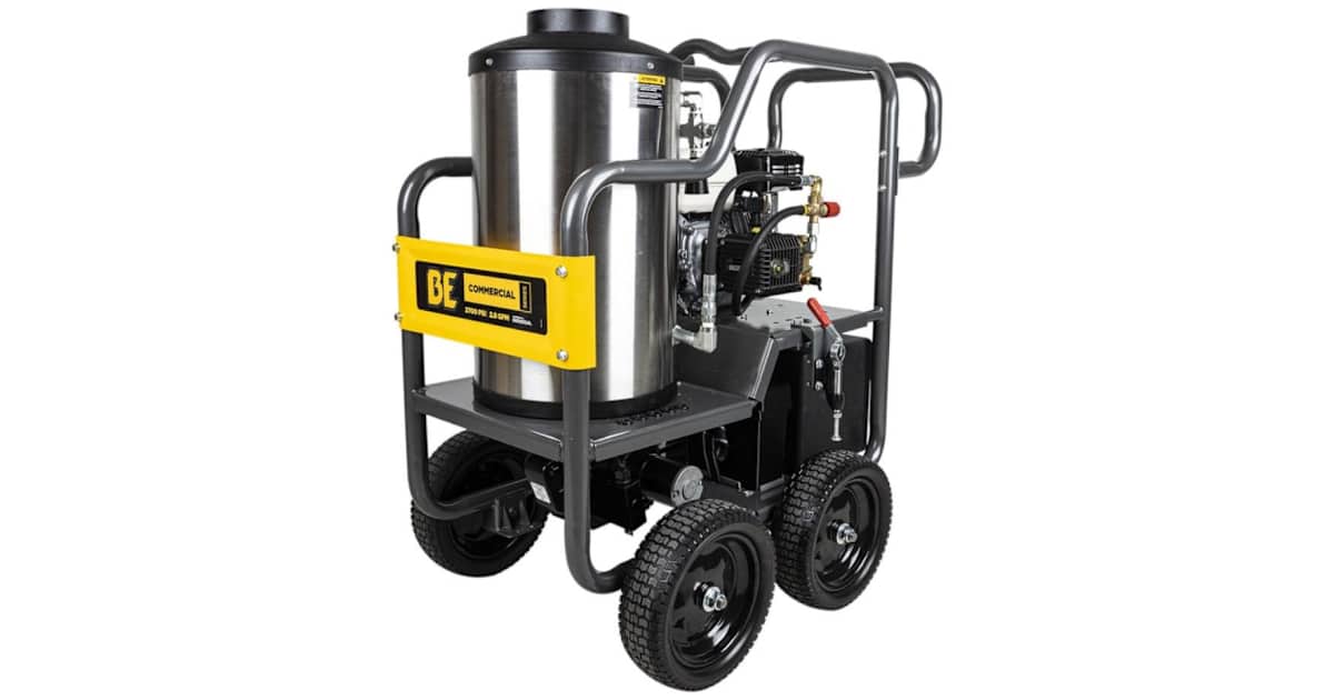 BE Power Equipment HW2765HG 2700 PSI 2.8 GPM Gas Powered Cold / Hot ...