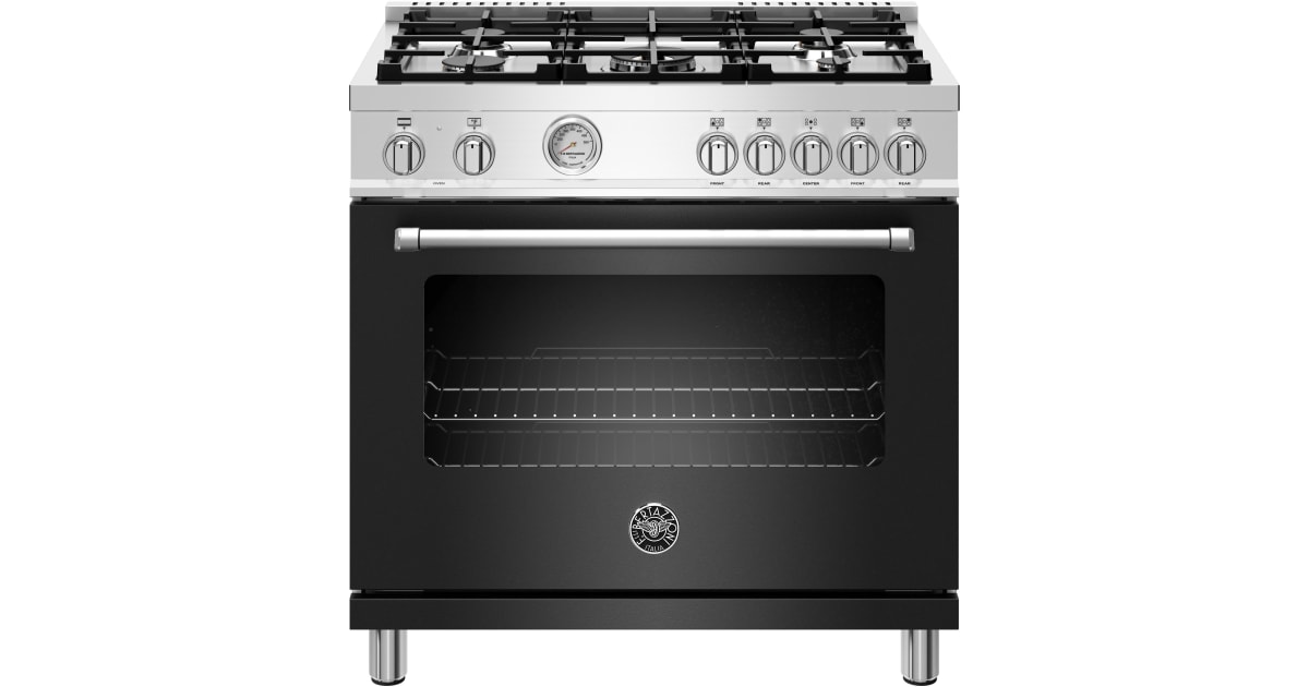 MAST486GRTBXT by Bertazzoni - 48 Gas Rangetop 6 brass burners + electric  griddle Stainless Steel