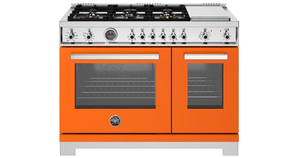 Bertazzoni PRO486BTFEPART Professional 48 Inch Wide 7 Cu.