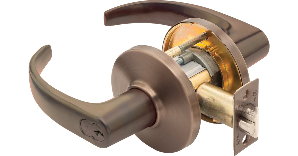 Best Access 9K37AB14DS3613 9K Series Keyed Entry Door Lever Set with