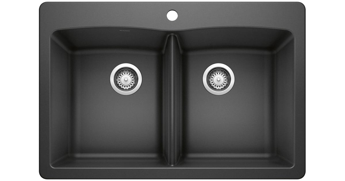 Blanco 440220 Diamond 33" DropIn or Undermount Double