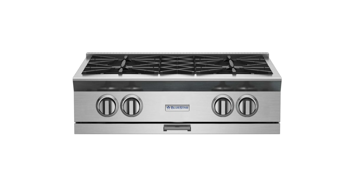 BlueStar BSPRT304B Platinum Series 30 Inch Wide 4 Burner Natural Gas ...