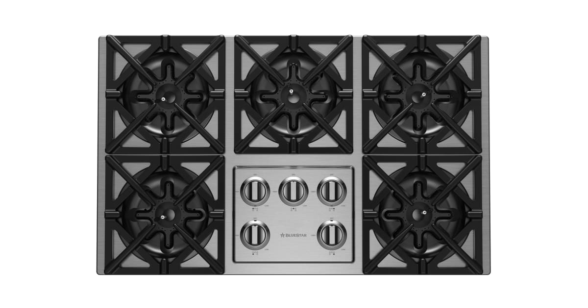 BlueStar RBCT365BSSV2 Cooktop Series 36 Inch Wide 5 Burner