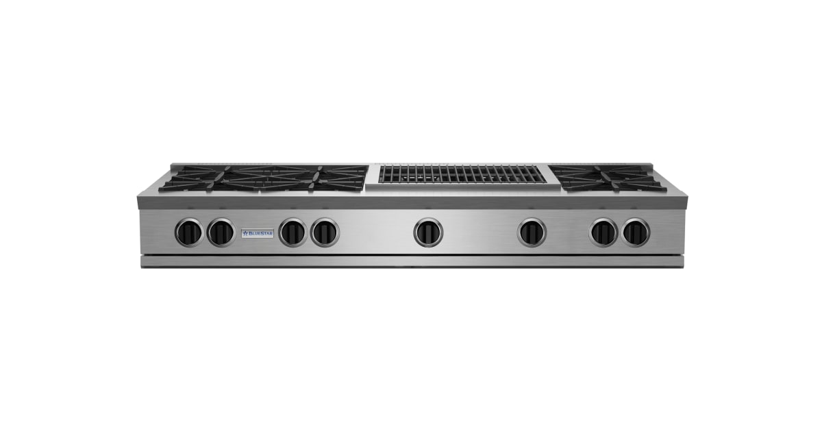 BlueStar RGTNB606CBV2 Nova Series 60 Inch Wide 7 Burner Natural Gas ...