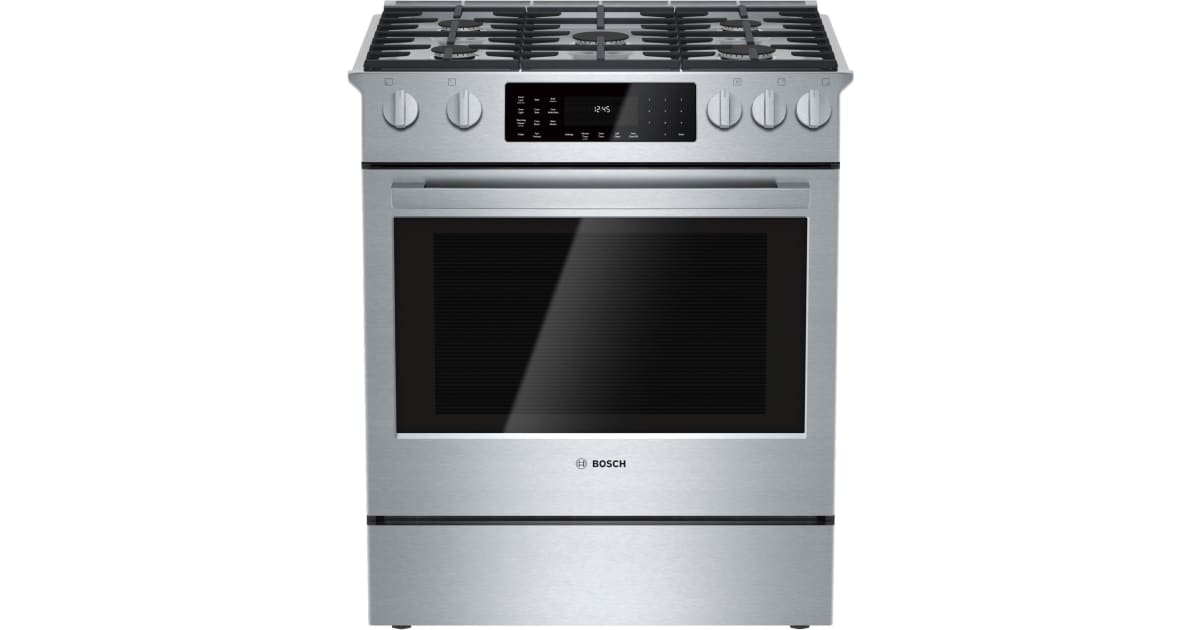 Bosch HDIP054U 30 Inch Wide 4.6 Cu. Ft. Slide In Dual Fuel