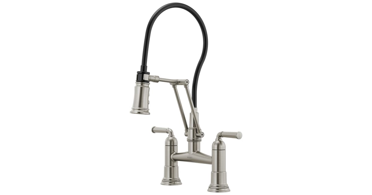 Brizo 62274LFSS Rook 1.8 GPM Bridge Kitchen Faucet with