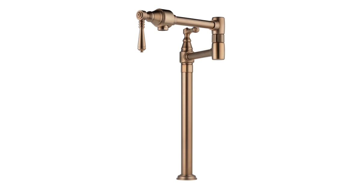 Brizo 62710LFBZ Traditional Deck Mounted Pot Filler with