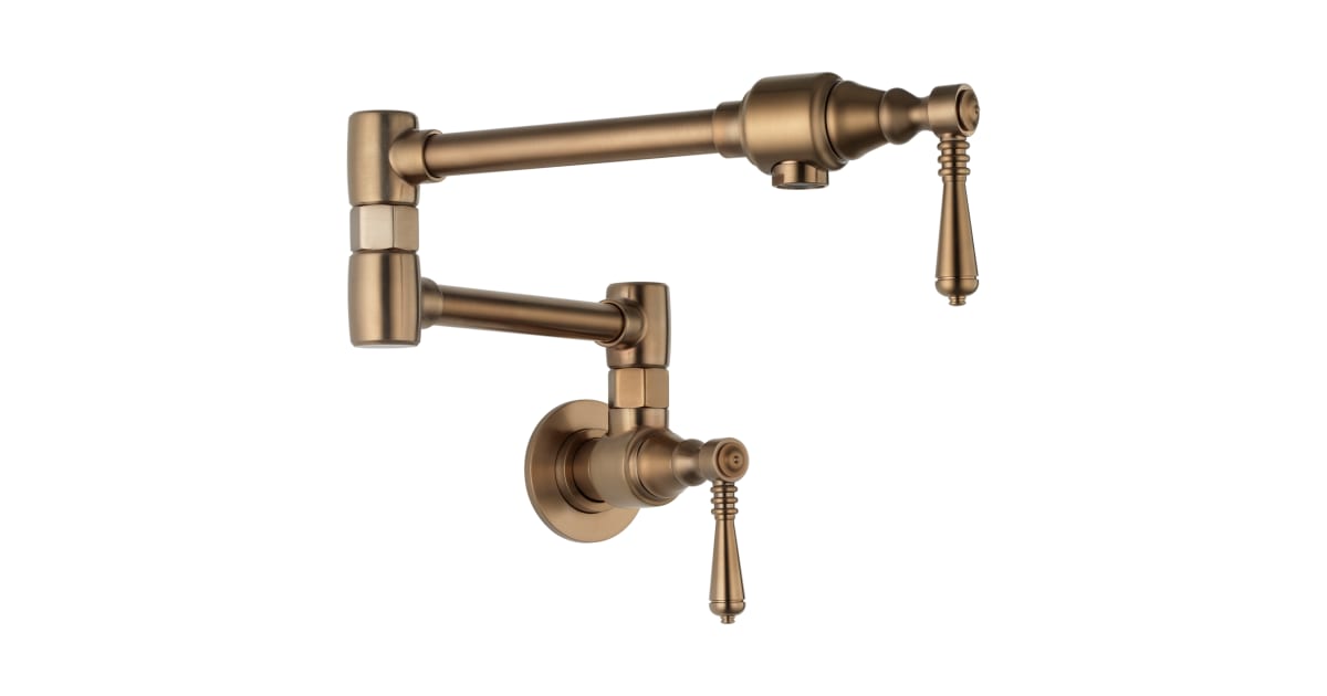 Brizo 62810LFBZ Traditional Wall Mounted Pot Filler with