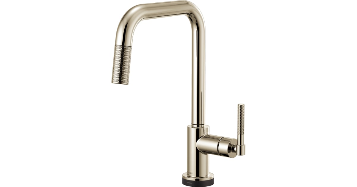 Brizo 64053LF-PN Litze 1.8 GPM SmartTouch Single Hole Pull Down Kitchen ...