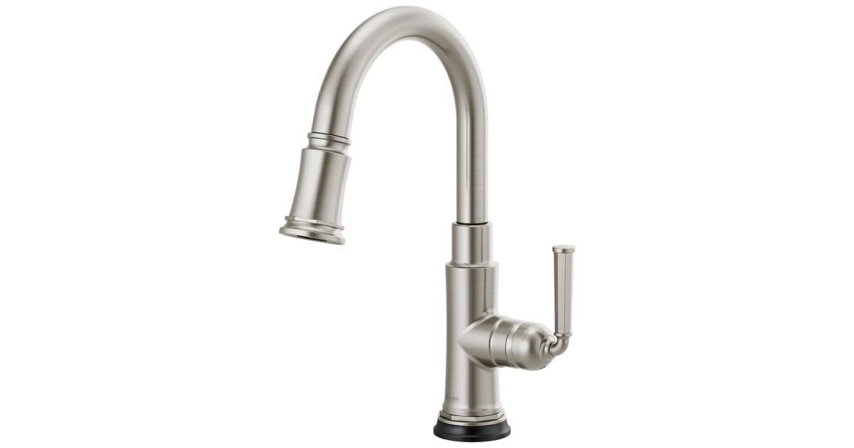 Brizo 64974LFSS Rook 1.8 GPM Single Hole Pull Down Prep