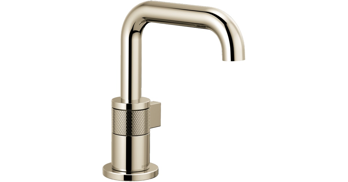 Brizo 65035LF-PN Litze 1.5 GPM Single Hole Bathroom Faucet - Less Drain ...