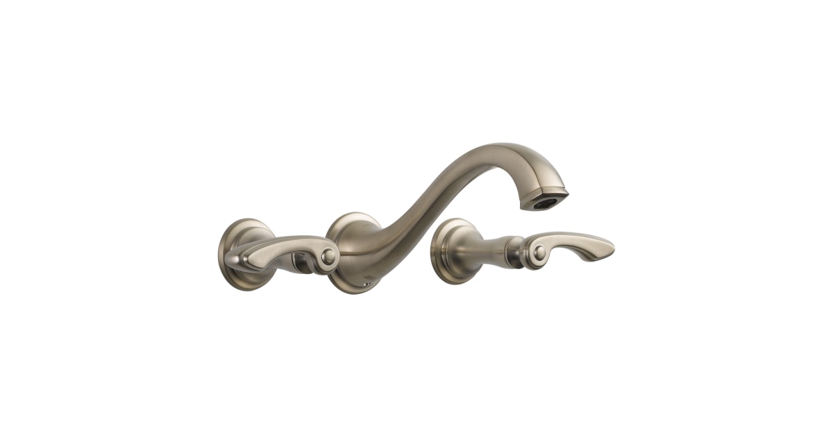Brizo 65885LFBNLHP Charlotte Wall Mounted Bathroom Faucet