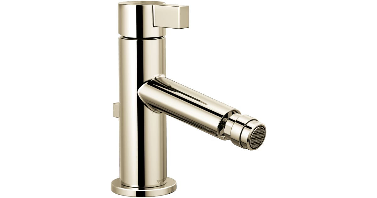 Brizo 68135PN Litze Single Hole Bidet Faucet with 1 Lever
