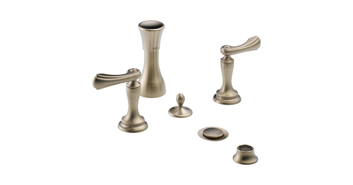 Brizo 68485BNLHP Bidet Faucet Four Hole Mount with Vacuum