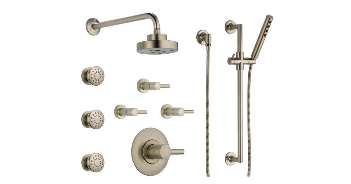 Brizo BSS-Odin-T66T03-BN Sensori Custom Thermostatic | Build.com