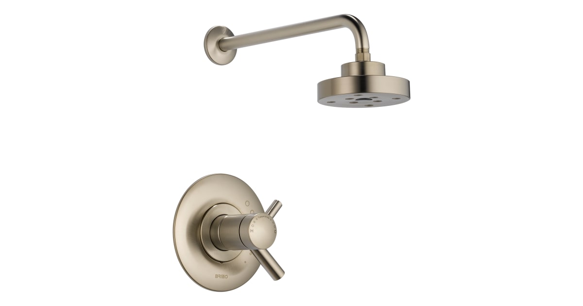 Brizo T60275-BN Odin Thermostatic Shower Only with Integrated Volume ...