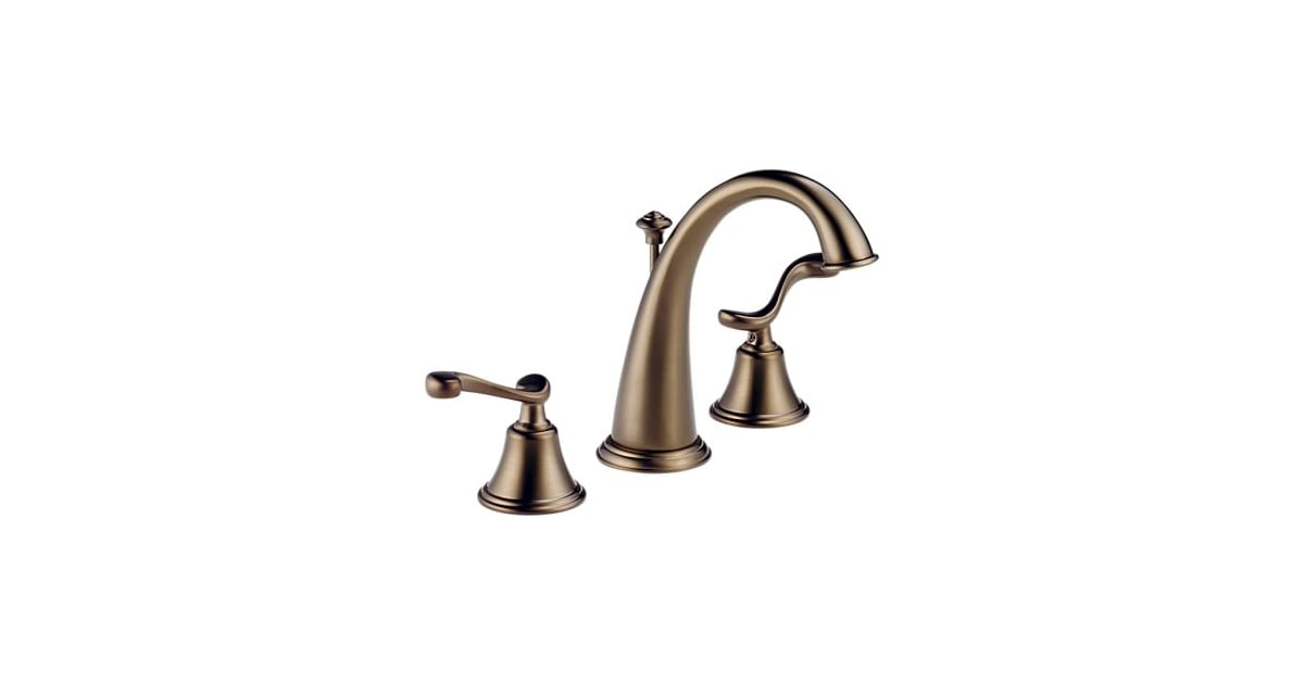 Brizo 6526BZLHP Bathroom Faucet Double Handle Widespread