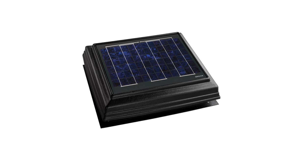 Broan 355SOBK Roof Mounted High Profile Solar Powered Build