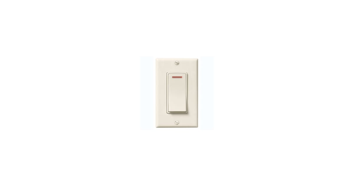 Broan 69VL Single Function Lighted Rocker Switch - Ivory | Ferguson Home