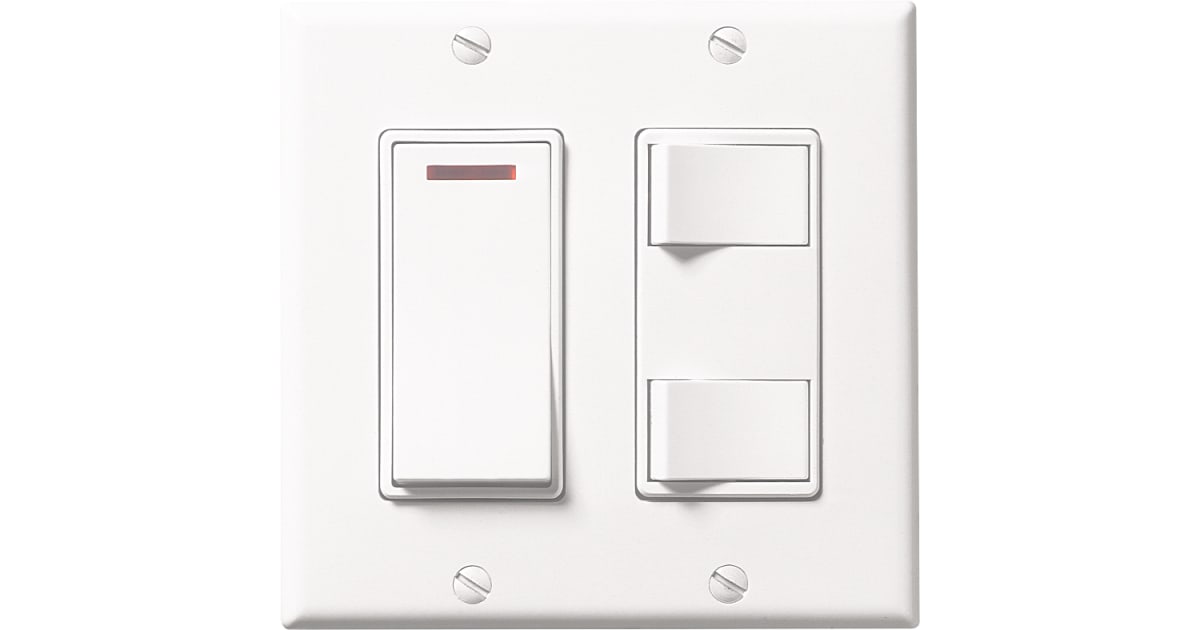 Broan 685WL 3 Function Rocker Switch with Lighted On/Off Control ...
