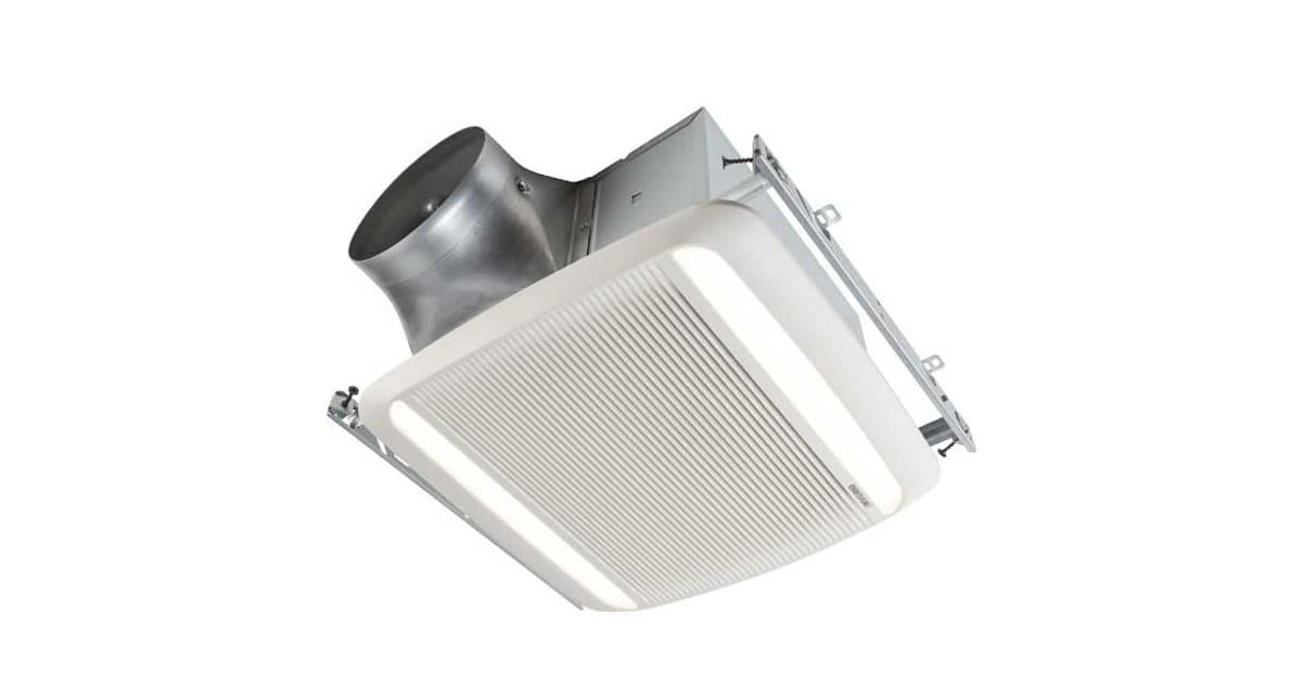 Broan ZB80L1 80 CFM 0.3 Sone Ceiling Mounted LED Lighted