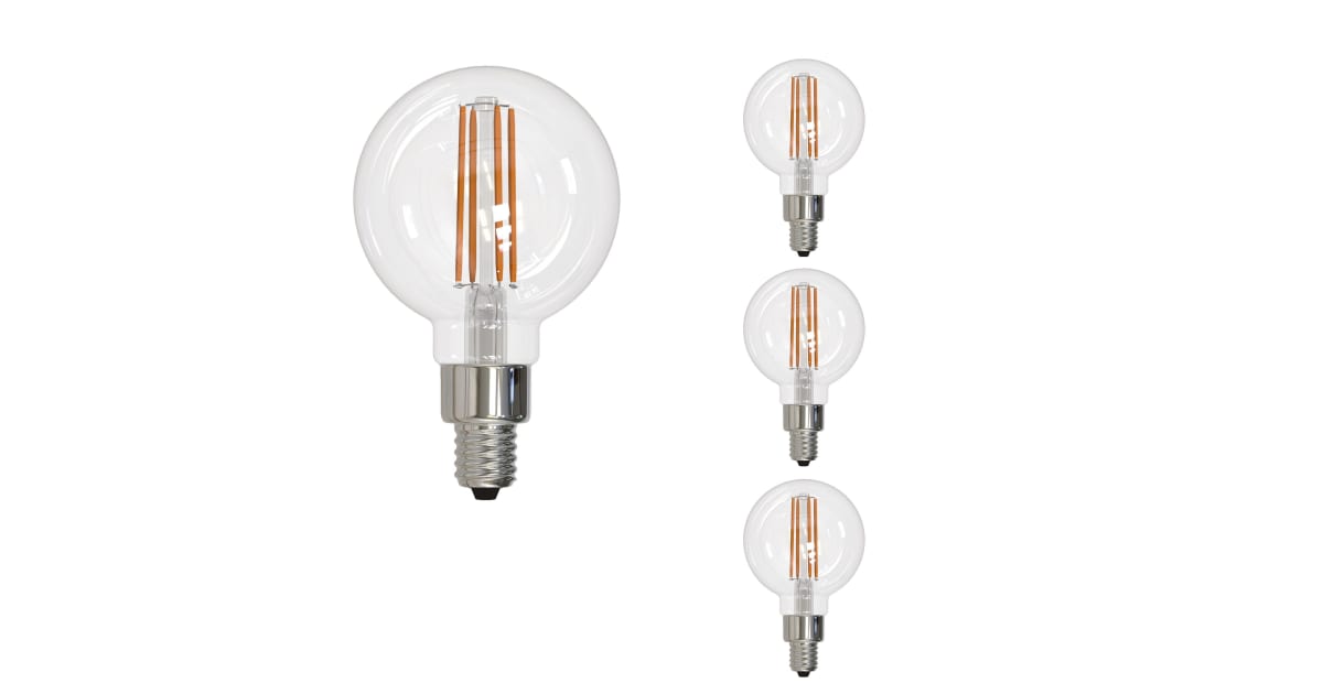 Bulbrite 862874 Pack of (4) 4 Watt Vintage Edison Dimmable G16