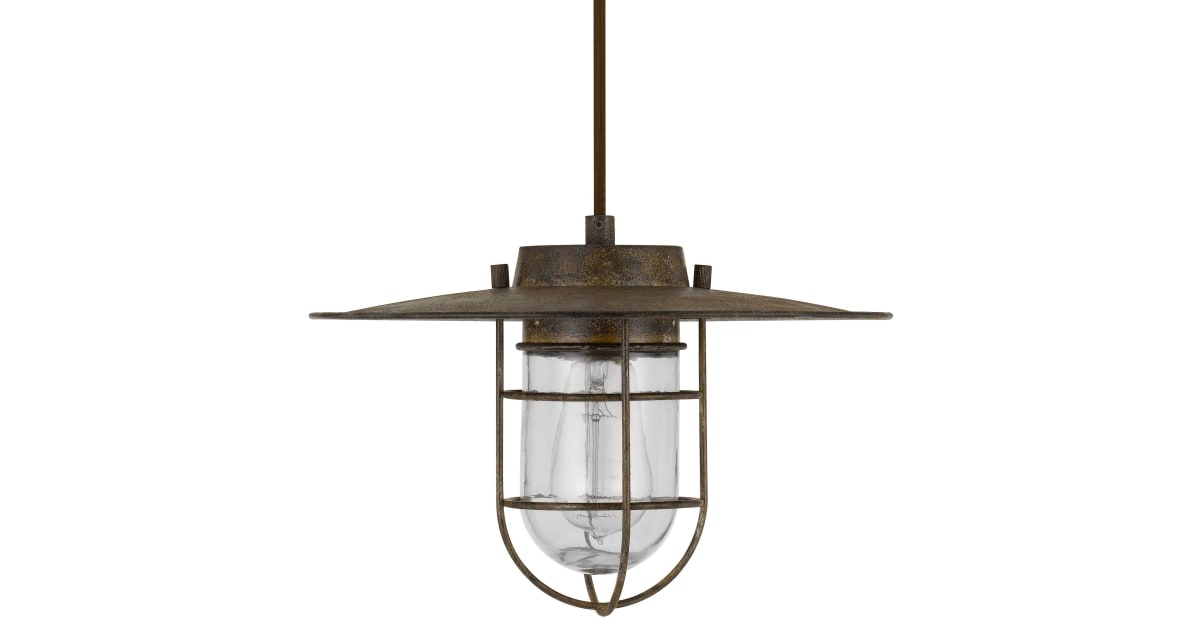 Cal Lighting FX37241P Owenton 13" Wide Pendant