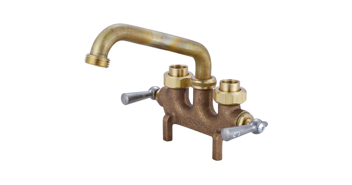 Central Brass 0465 Two Handle Laundry Faucet with Straddle