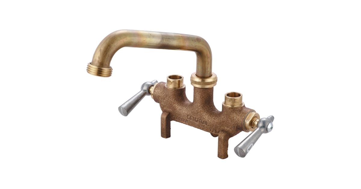 Central Brass 0466 Two Handle Laundry Faucet with Straddle