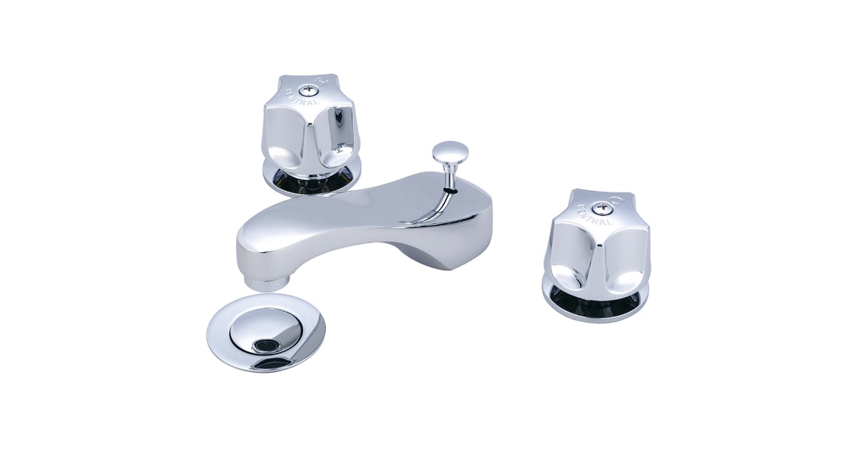 Central Brass 1125-DA 1.2 GPM Double Handle Widespread Bathroom Faucet ...