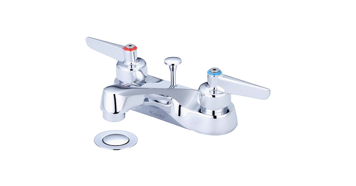 Central Brass 1133-DLE 1.2 GPM Double Handle Bathroom Faucet with Lever ...