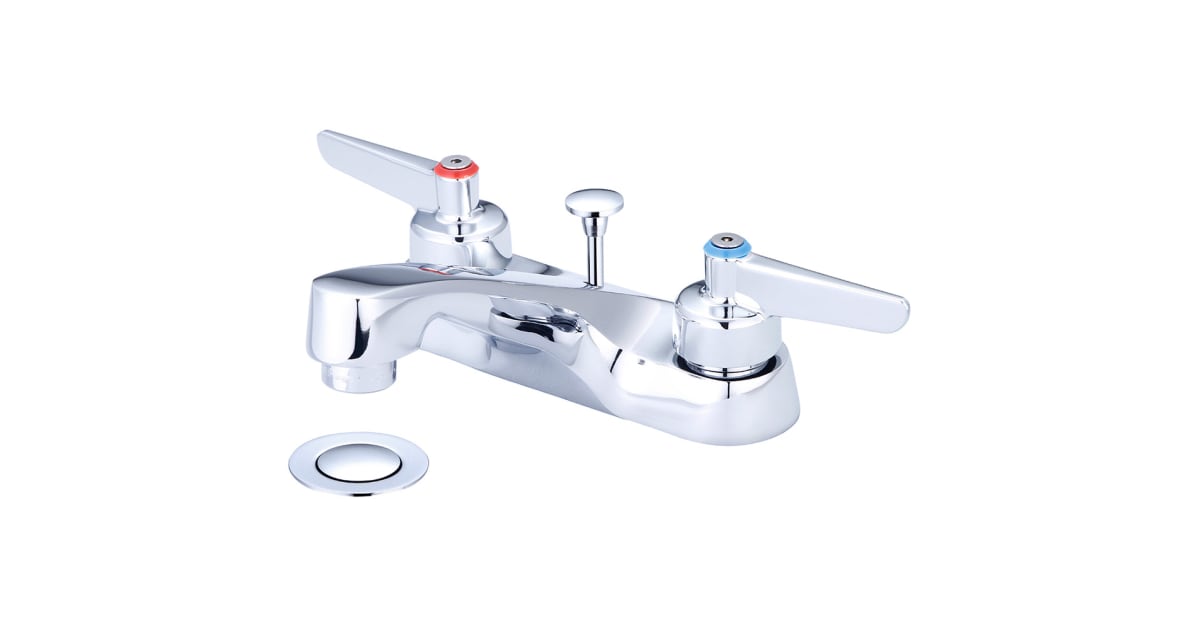 Central Brass 1137-DLE 1.2 GPM Double Handle Bathroom Faucet with Pop ...