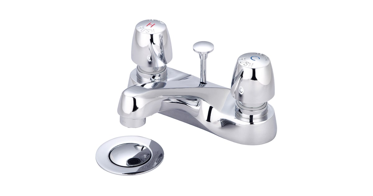 Central Brass 3137-DAN2 1.5 GPM Double Handle Slow-Close Bathroom ...