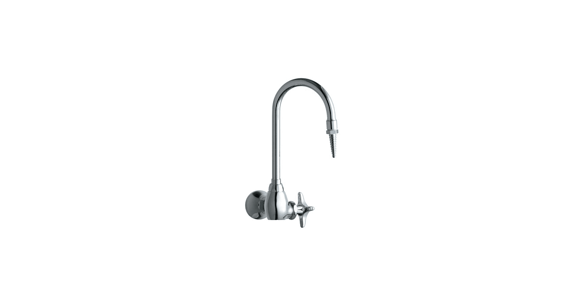 Chicago Faucets 933CP Wall Mounted Laboratory Faucet with