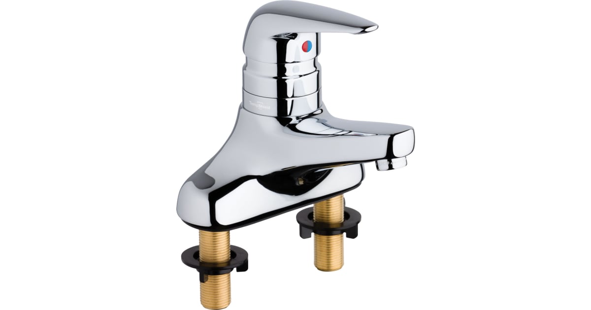 Chicago Faucets 420T41E2805ABCP DeckMounted Manual Sink