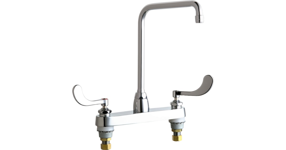 Chicago Faucets 1100HA8317XKCP Deck Mounted 8" Centerset