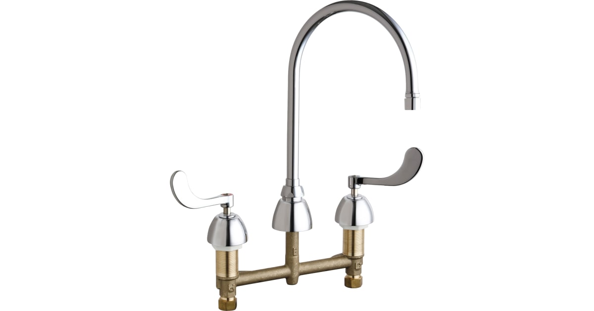 Chicago Faucets 201AGN8AE28055317CP Deck Mounted 8"