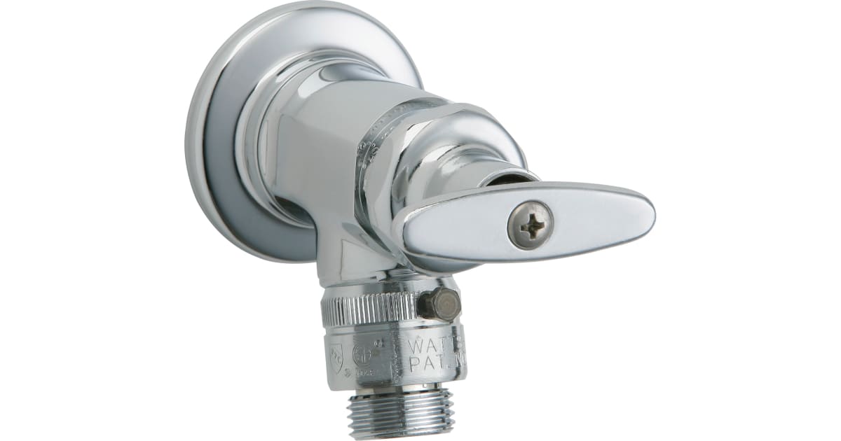 Chicago Faucets 387E27CP Wall Mounted Hose Faucet with
