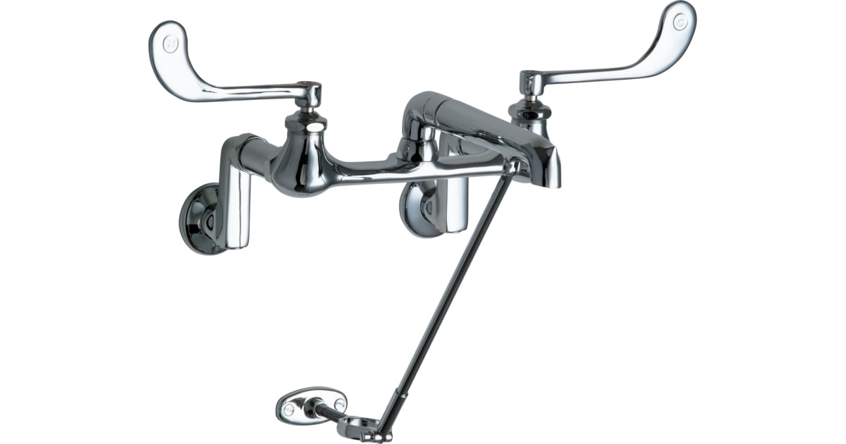 Chicago Faucets 814CP Wall Mounted Utility Faucet with
