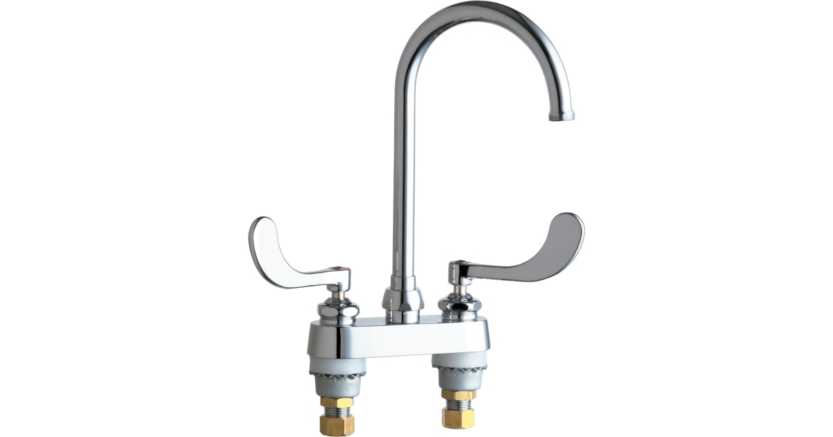 Chicago Faucets 895317GN2AABCP Commercial Grade Centerset