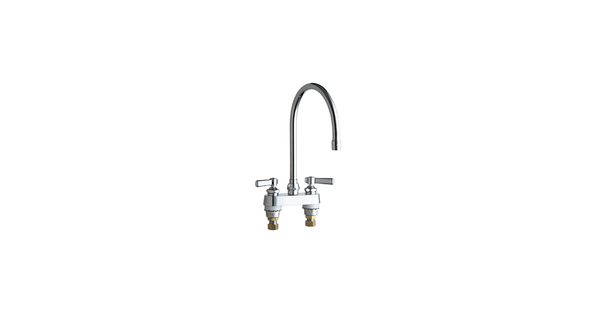 Chicago Faucets 895GN8AE3ABCP Commercial Grade Centerset