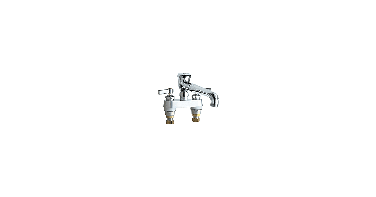 Chicago Faucets 895L5VBCP Deck Mounted 4" Centerset