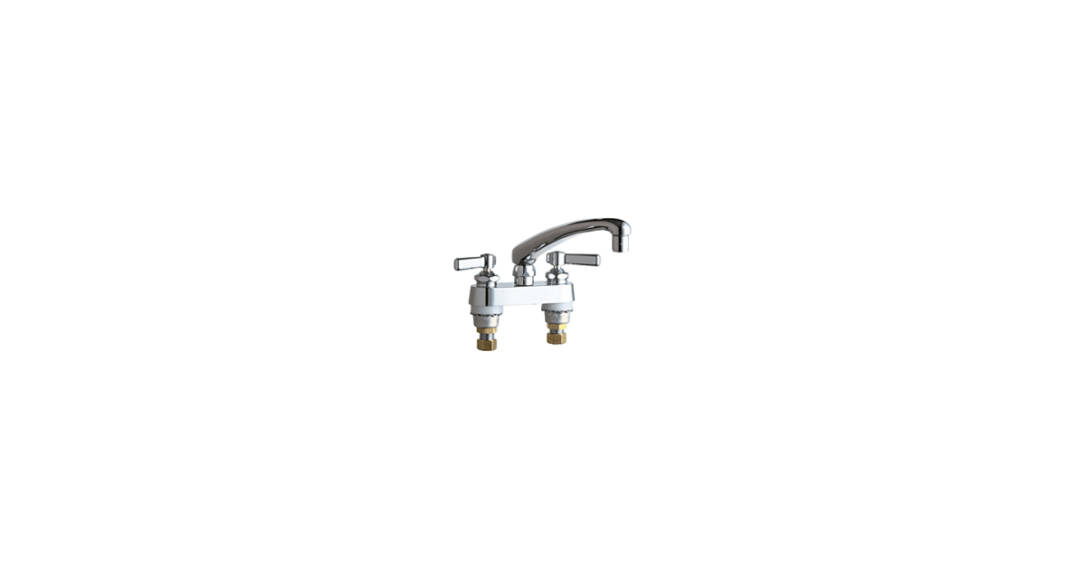 Chicago Faucets 895L8ABCP Commercial Grade Centerset