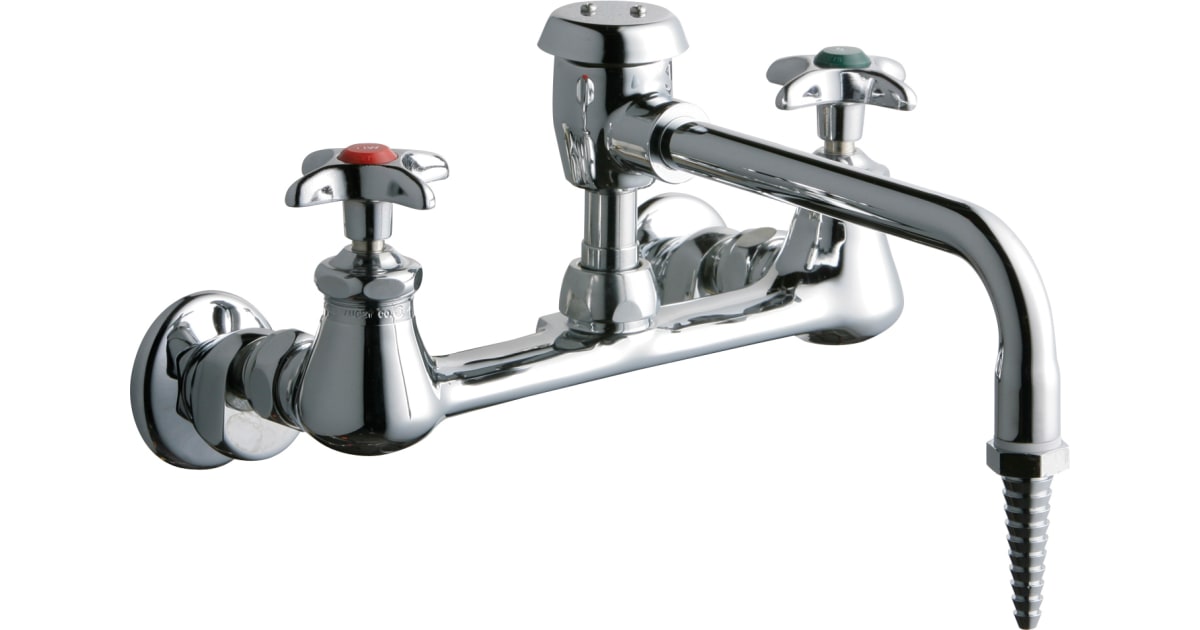 Chicago Faucets 940VBE7WSLCP Wall Mounted Lab Faucet with