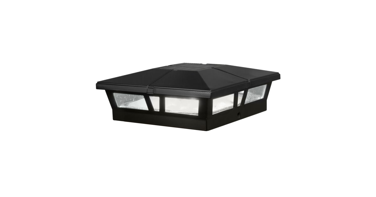 Classy Caps SLC771B Cambridge 3" Tall LED Solar Post Light