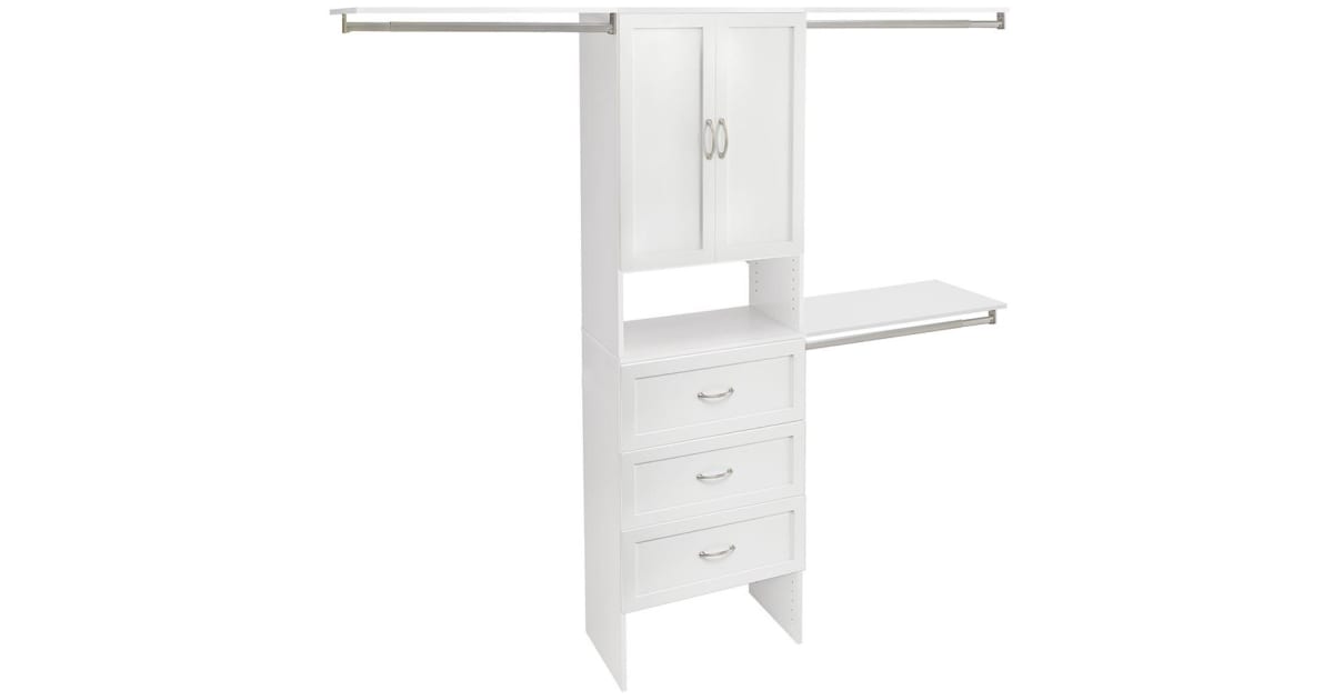 ClosetMaid 1934940 SuiteSymphony Adjustable Width Closet System Kit ...