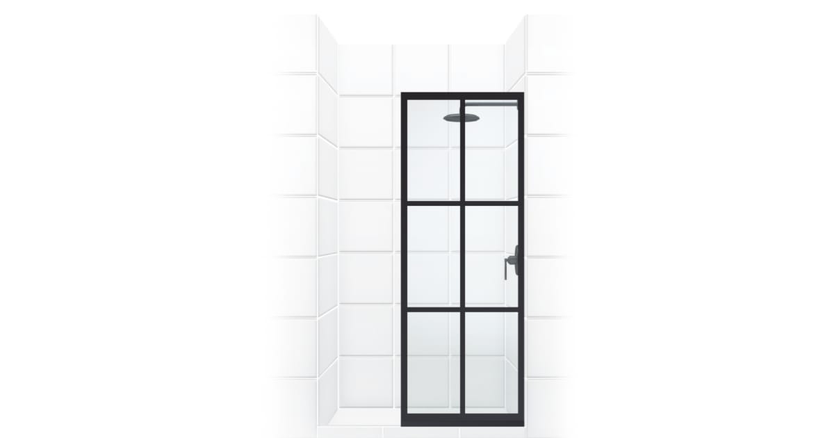 Coastal Shower Doors GSFD1P24.80OC Gridscape 1 24" x 80"