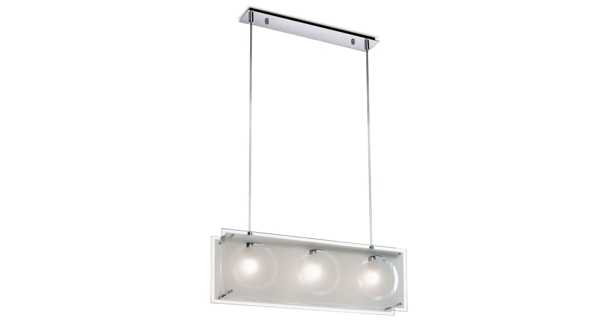 Condor Lighting Z740-PC0 Contemporary / Modern Triple Light Pendant ...