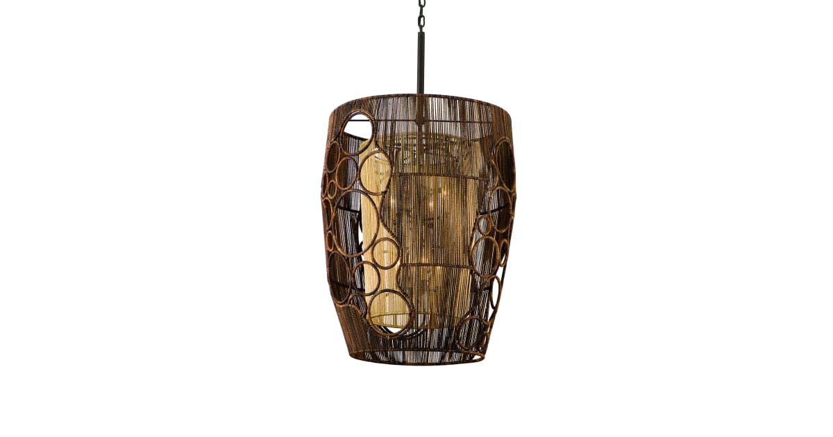 Corbett Lighting 129-48 Eight Light Large Foyer Pendant From The Havana ...